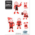 Texas Tech Raiders Family Decal Set Small